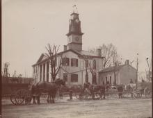Monroe County Courthouse with County Library - 1821