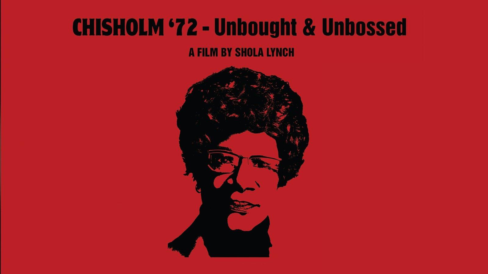 Movie cover art with Shirley Chisholm's face