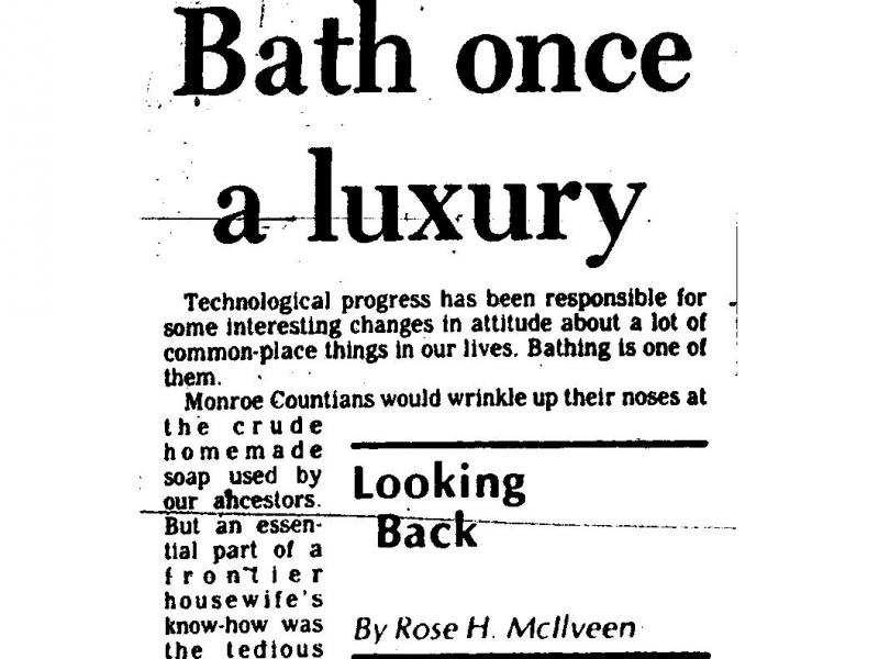 Bath Once a Luxury